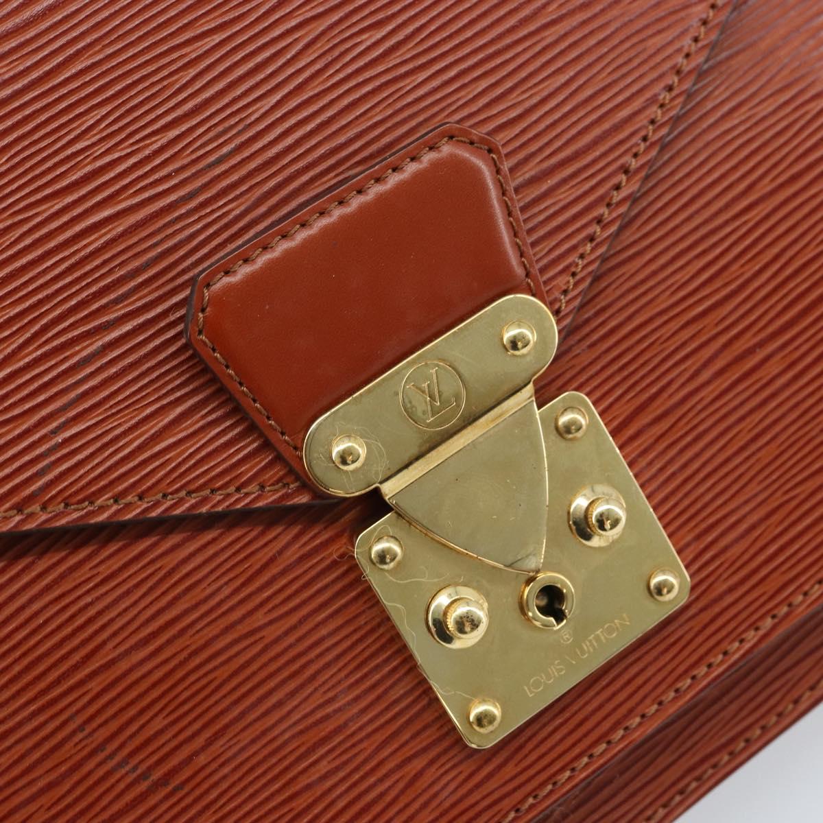 LOUIS VUITTON Epi Monceau 28 Hand Bag Brown M52123 LV Auth BA11286