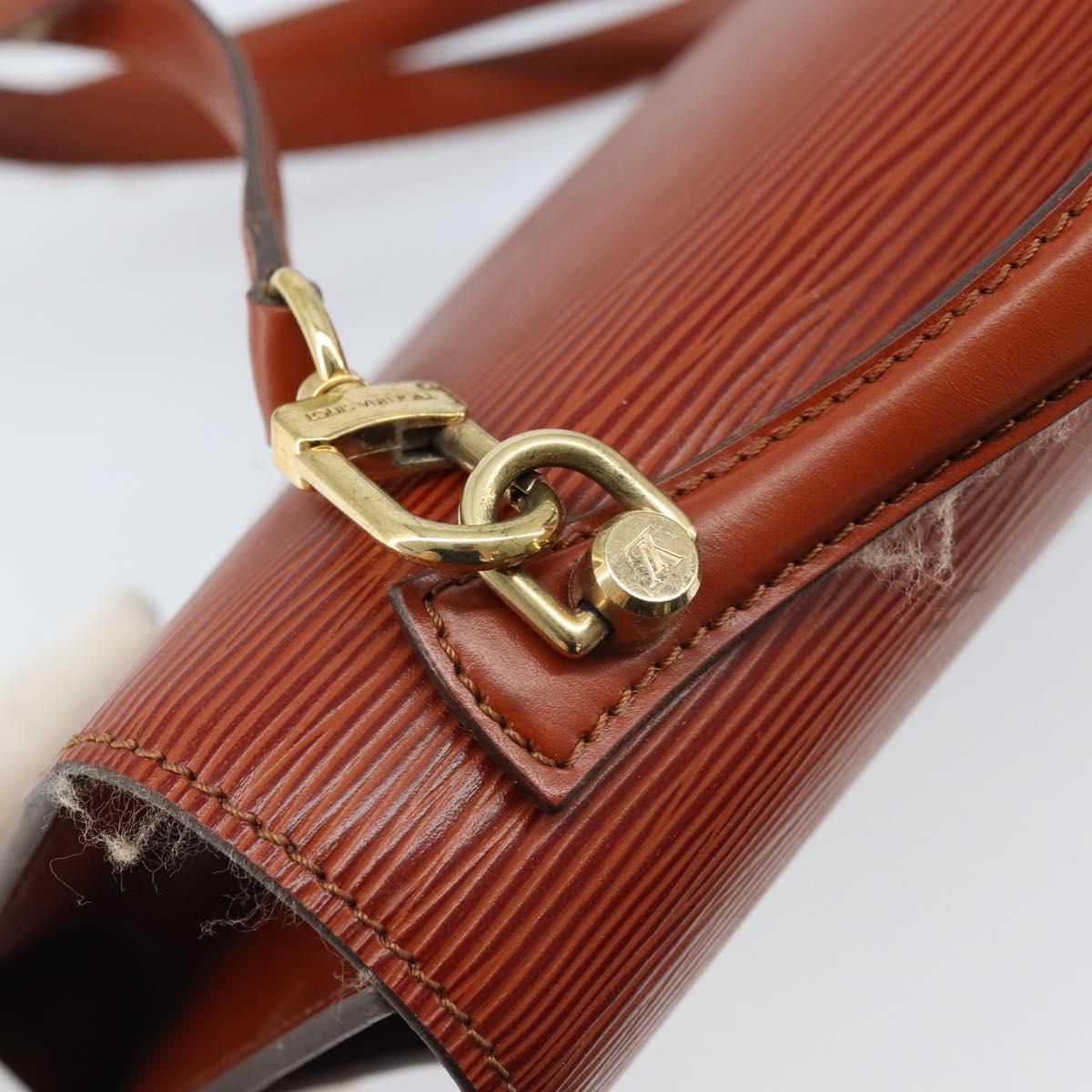 LOUIS VUITTON Epi Monceau 28 Hand Bag Brown M52123 LV Auth BA11286