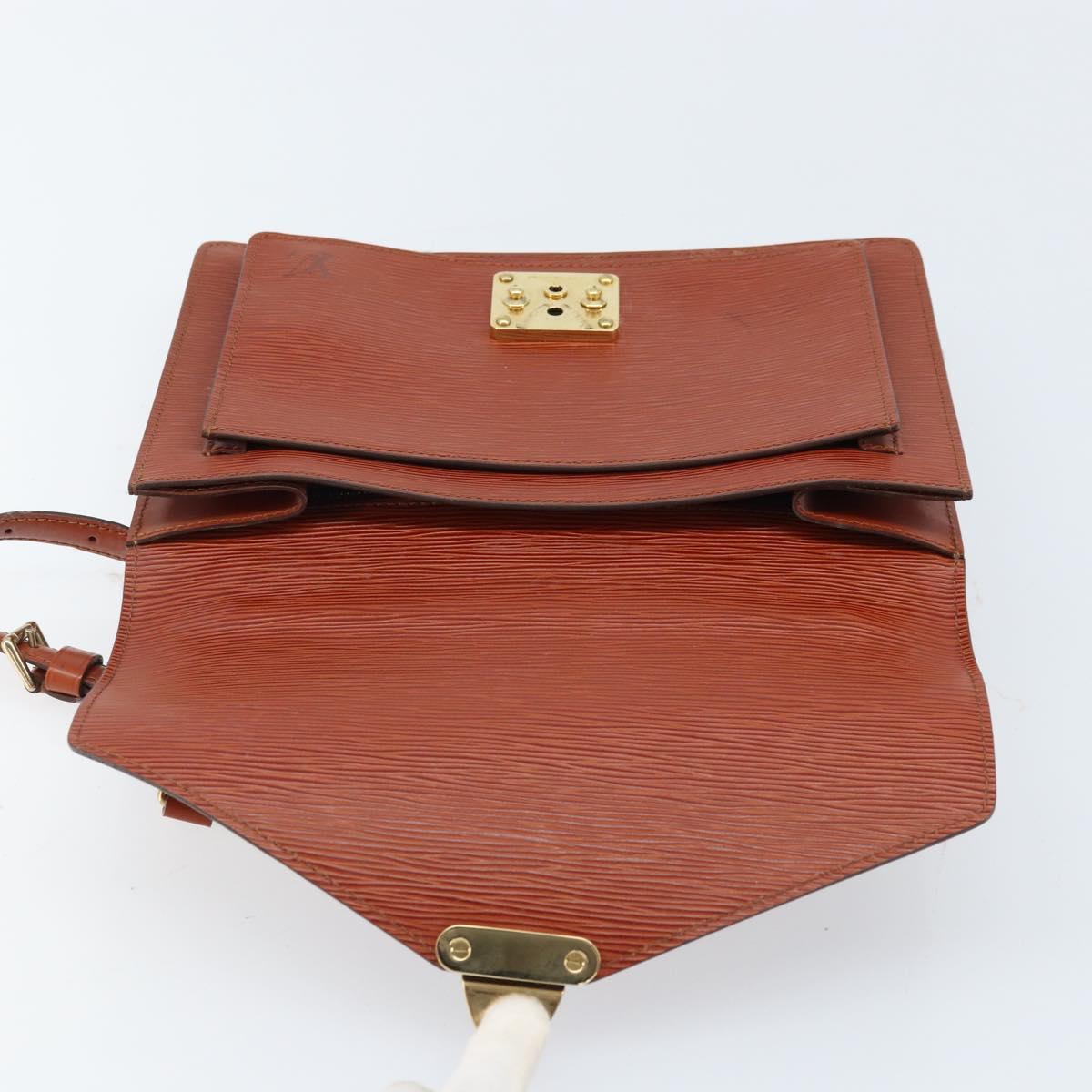 LOUIS VUITTON Epi Monceau 28 Hand Bag Brown M52123 LV Auth BA11286
