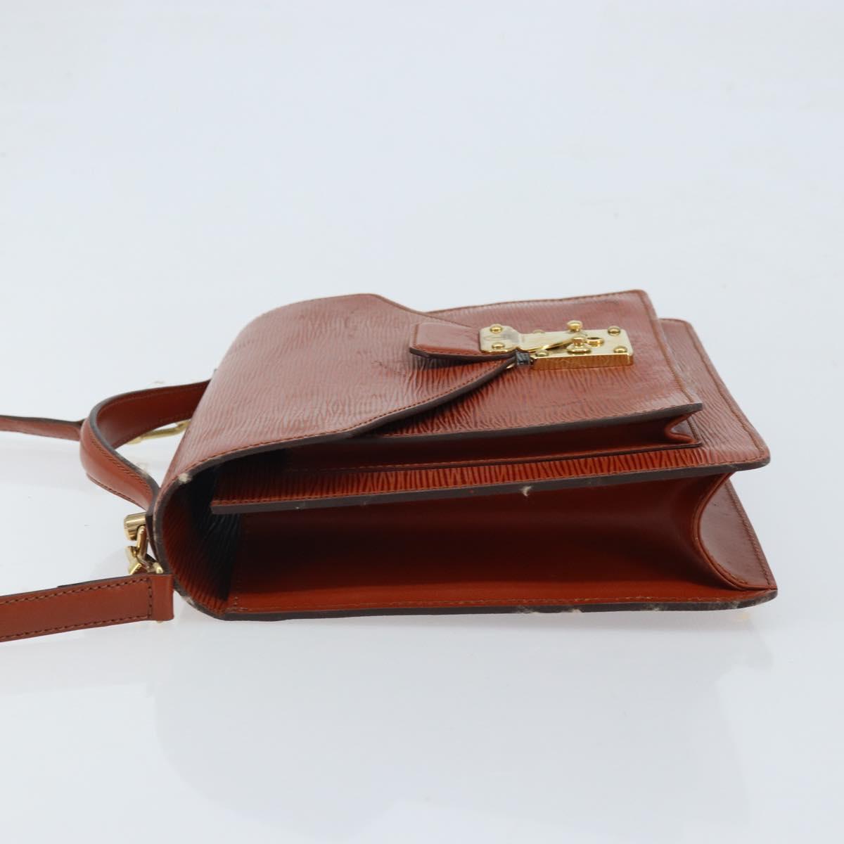 LOUIS VUITTON Epi Monceau 28 Hand Bag Brown M52123 LV Auth BA11286