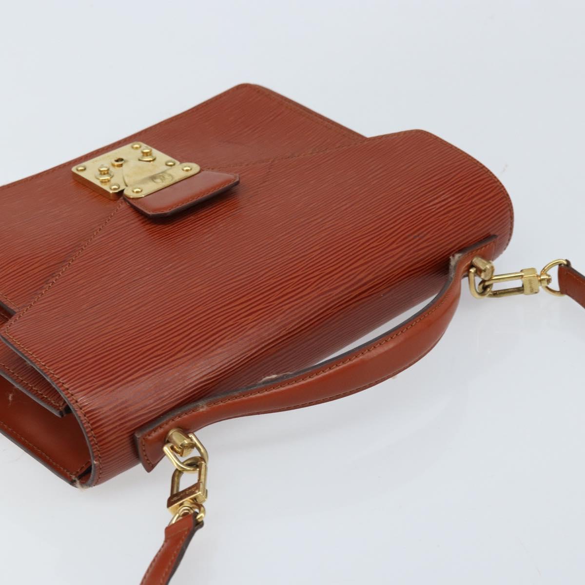 LOUIS VUITTON Epi Monceau 28 Hand Bag Brown M52123 LV Auth BA11286