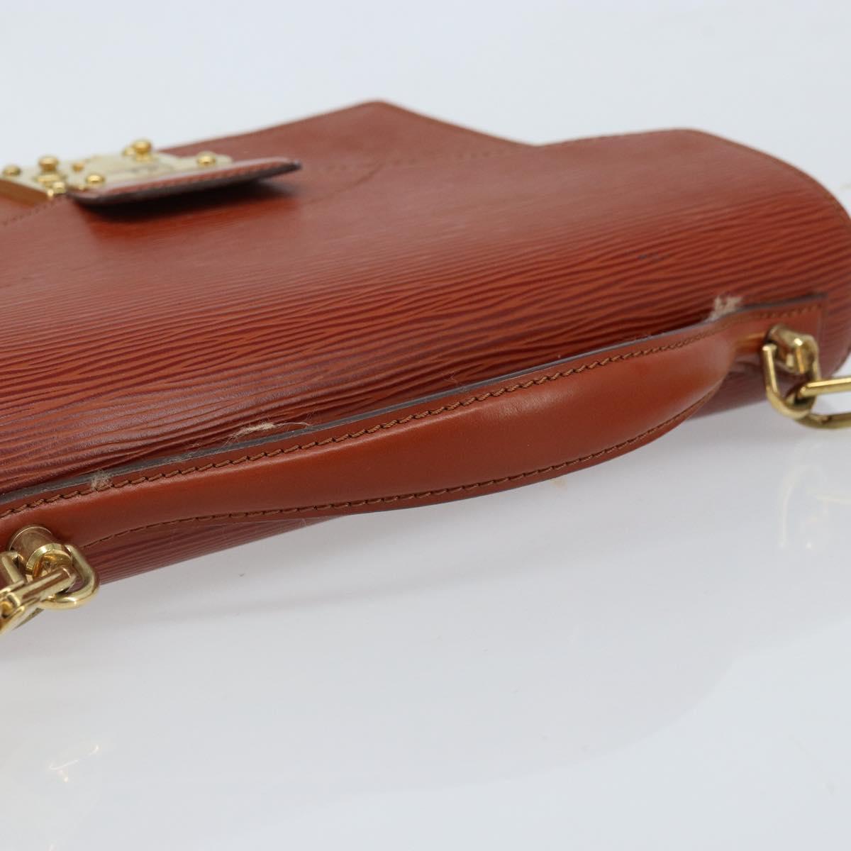 LOUIS VUITTON Epi Monceau 28 Hand Bag Brown M52123 LV Auth BA11286