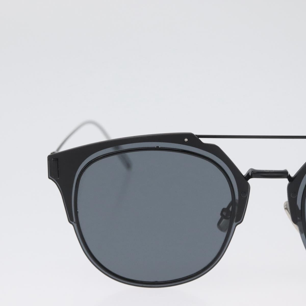 Christian Dior Sunglasses metal Black Auth BA11297