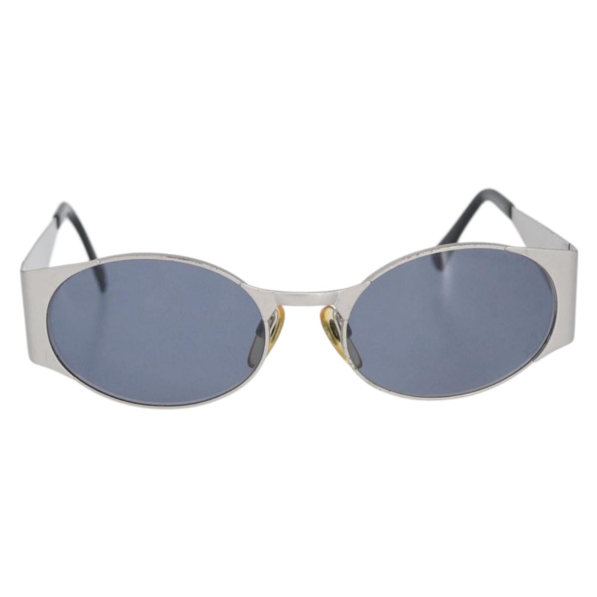 CHANEL Sunglasses metal Silver 06926 45002 CC Auth BA11300