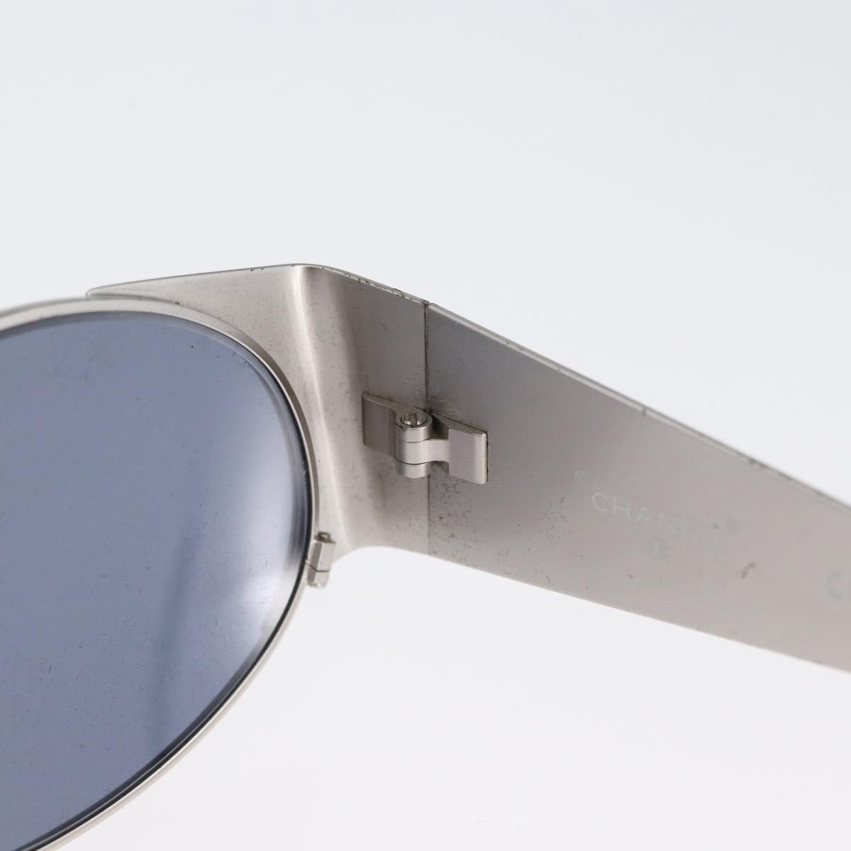 CHANEL Sunglasses metal Silver 06926 45002 CC Auth BA11300
