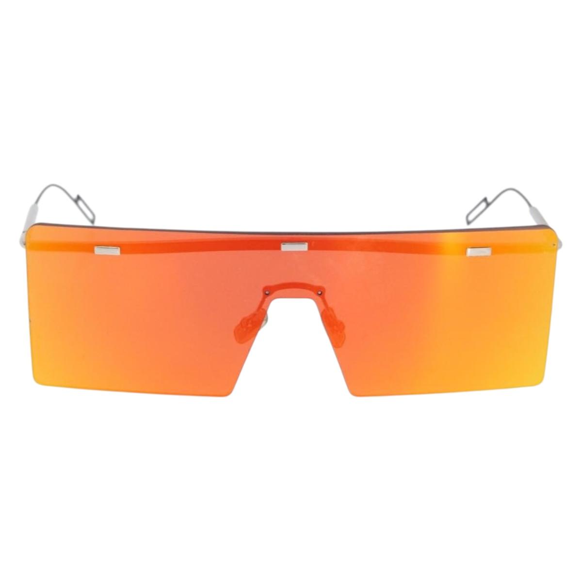 Christian Dior HARDIOR Sunglasses metal Orange Black Auth BA11301