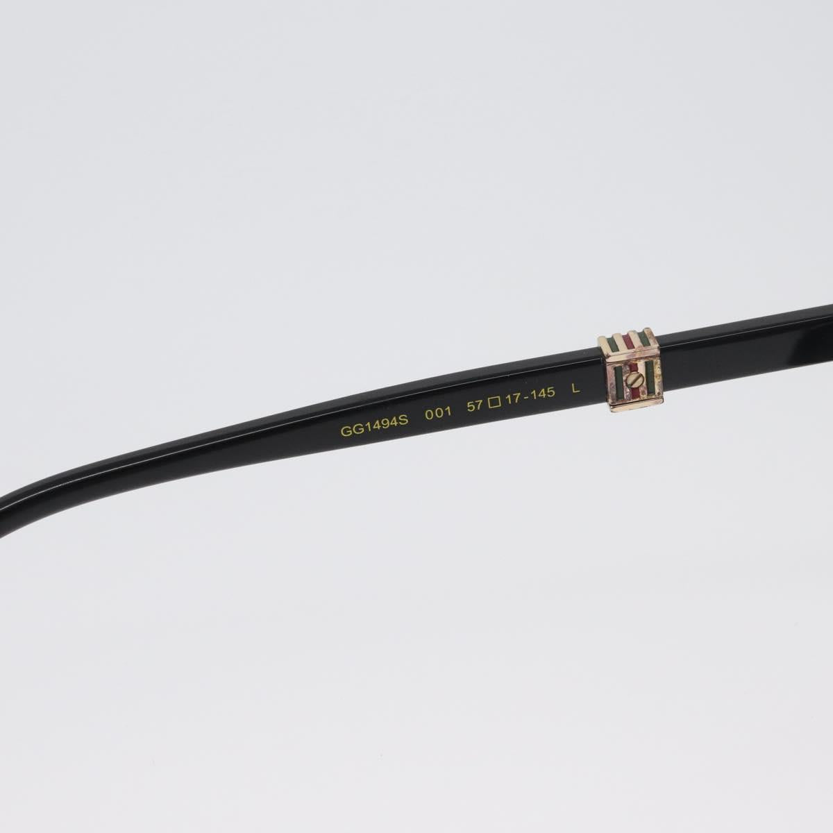 GUCCI Sunglasses plastic Black GG1494S Auth BA11305