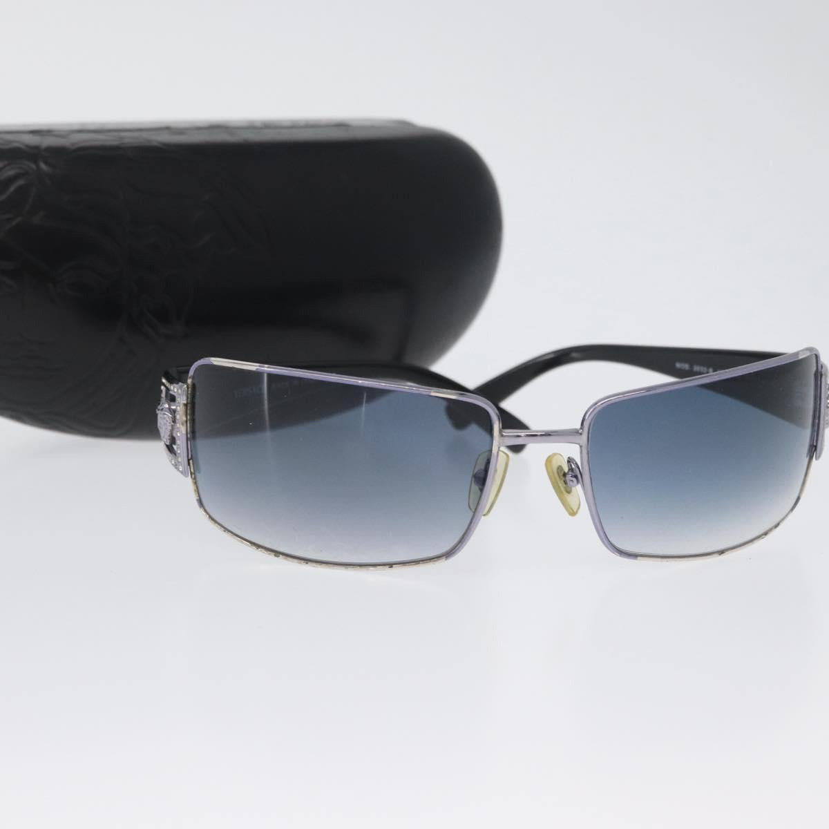 VERSACE Medusa Sunglasses plastic Black 2032-B Auth BA11306