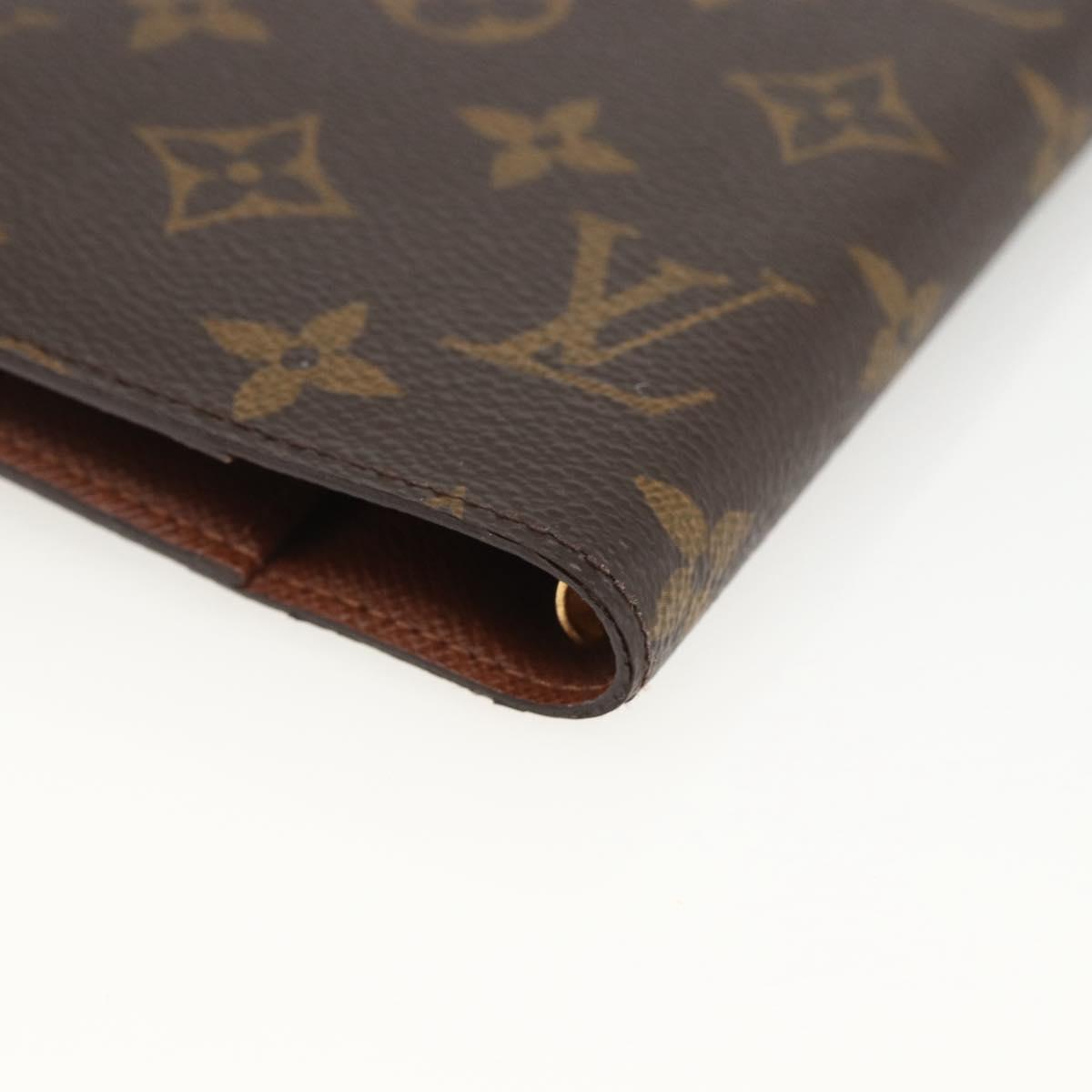 LOUIS VUITTON Monogram Agenda PM Day Planner Cover R20005 LV Auth BA11318