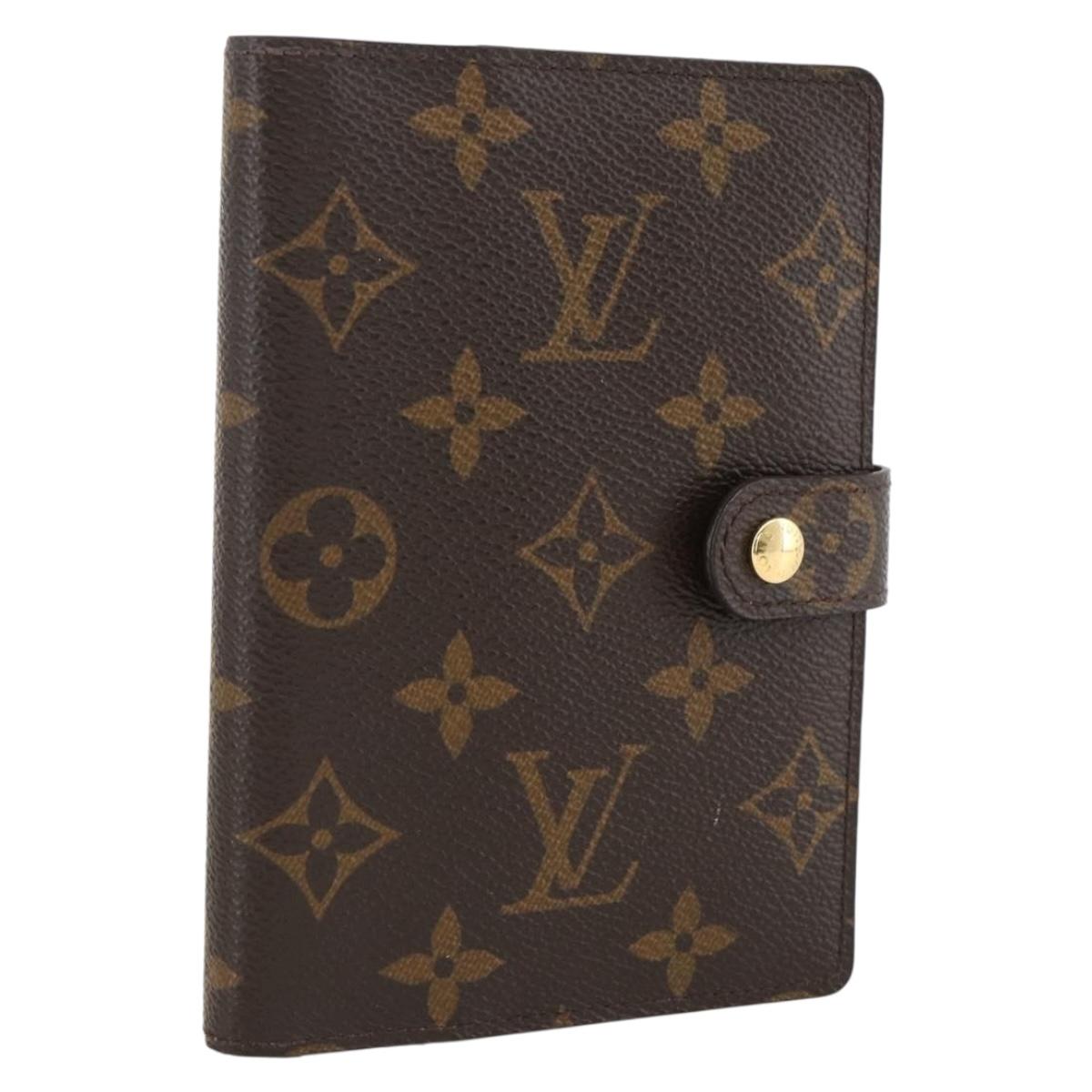 LOUIS VUITTON Monogram Agenda PM Day Planner Cover R20005 LV Auth BA11318