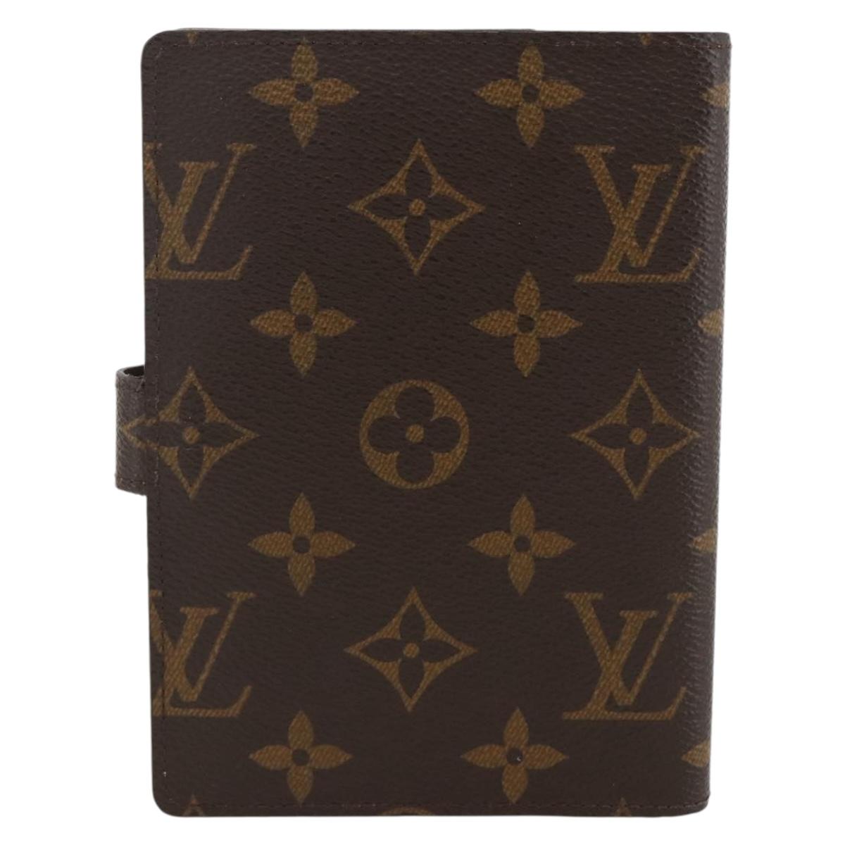LOUIS VUITTON Monogram Agenda PM Day Planner Cover R20005 LV Auth BA11318
