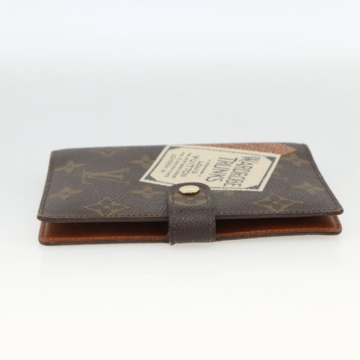 LOUIS VUITTON Monogram Trunk Label Agenda PM R21067 LV Auth BA11321
