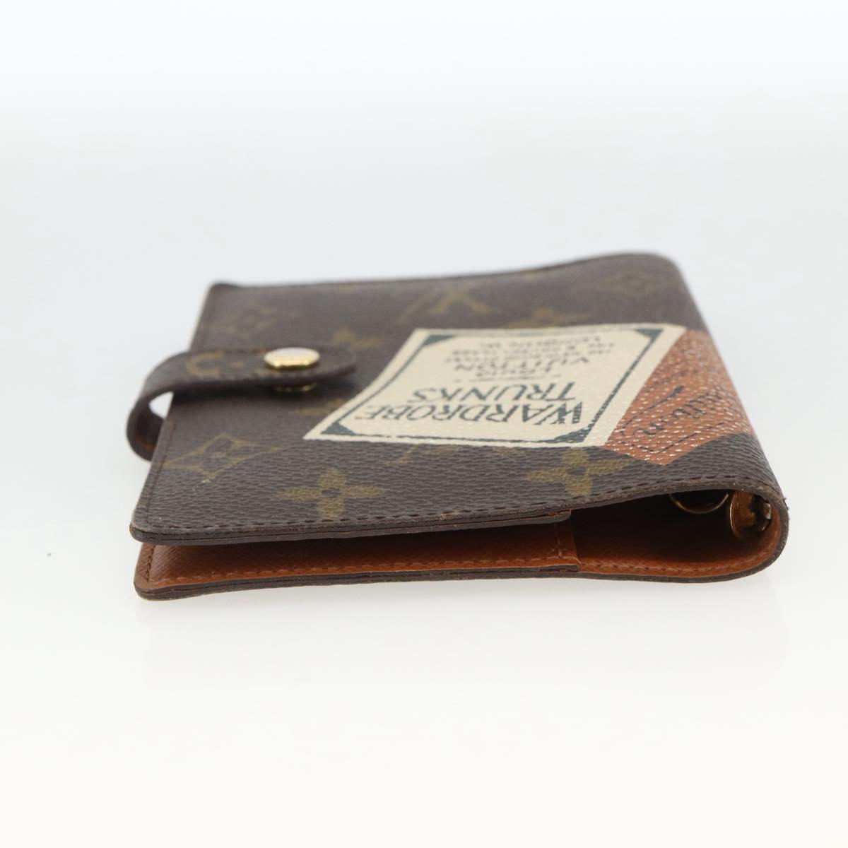 LOUIS VUITTON Monogram Trunk Label Agenda PM R21067 LV Auth BA11321