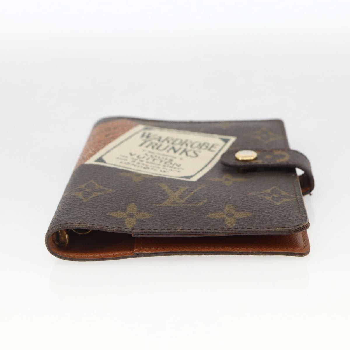 LOUIS VUITTON Monogram Trunk Label Agenda PM R21067 LV Auth BA11321