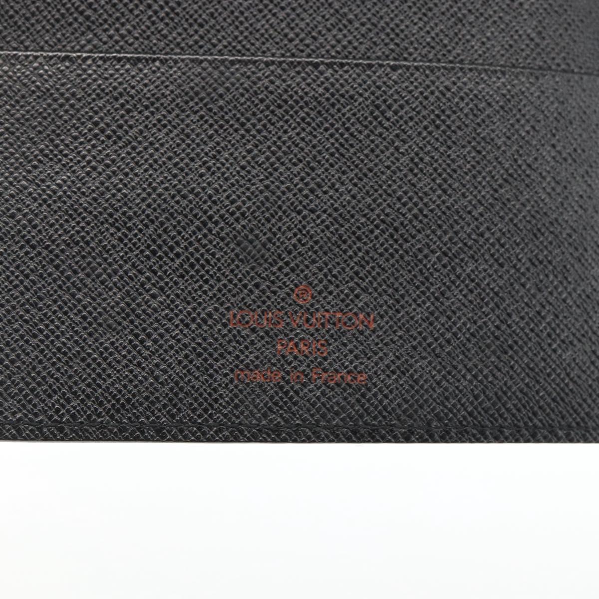 LOUIS VUITTON Epi Agenda MM Day Planner Cover Black R20042 LV Auth BA11324
