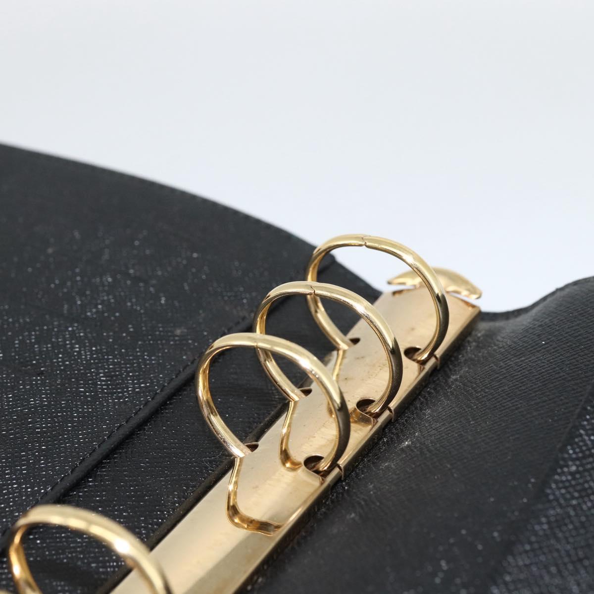 LOUIS VUITTON Epi Agenda MM Day Planner Cover Black R20042 LV Auth BA11324