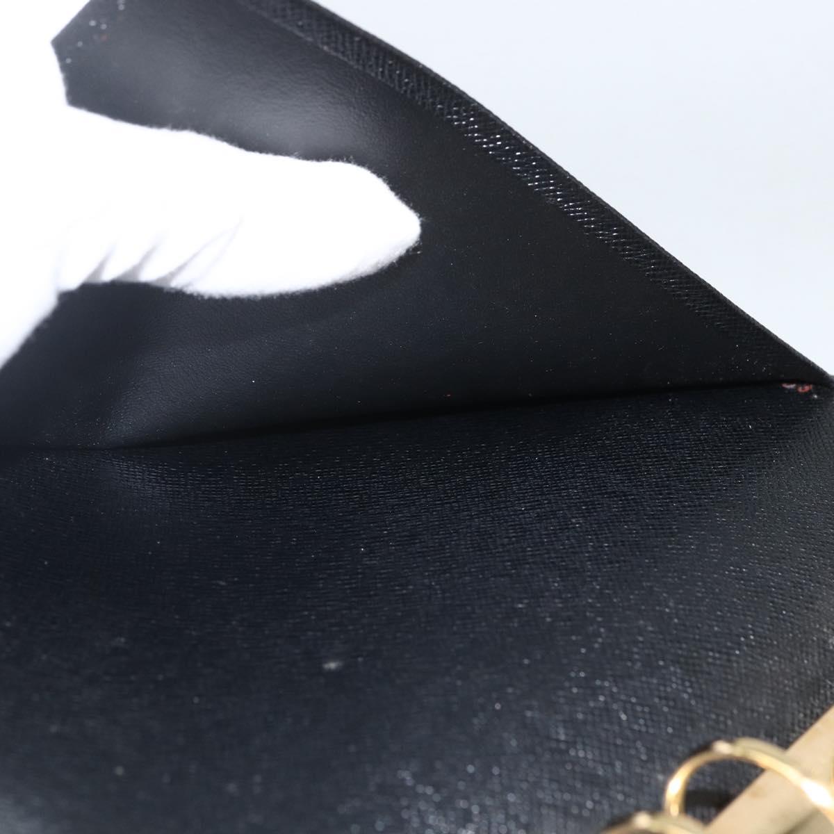 LOUIS VUITTON Epi Agenda MM Day Planner Cover Black R20042 LV Auth BA11324