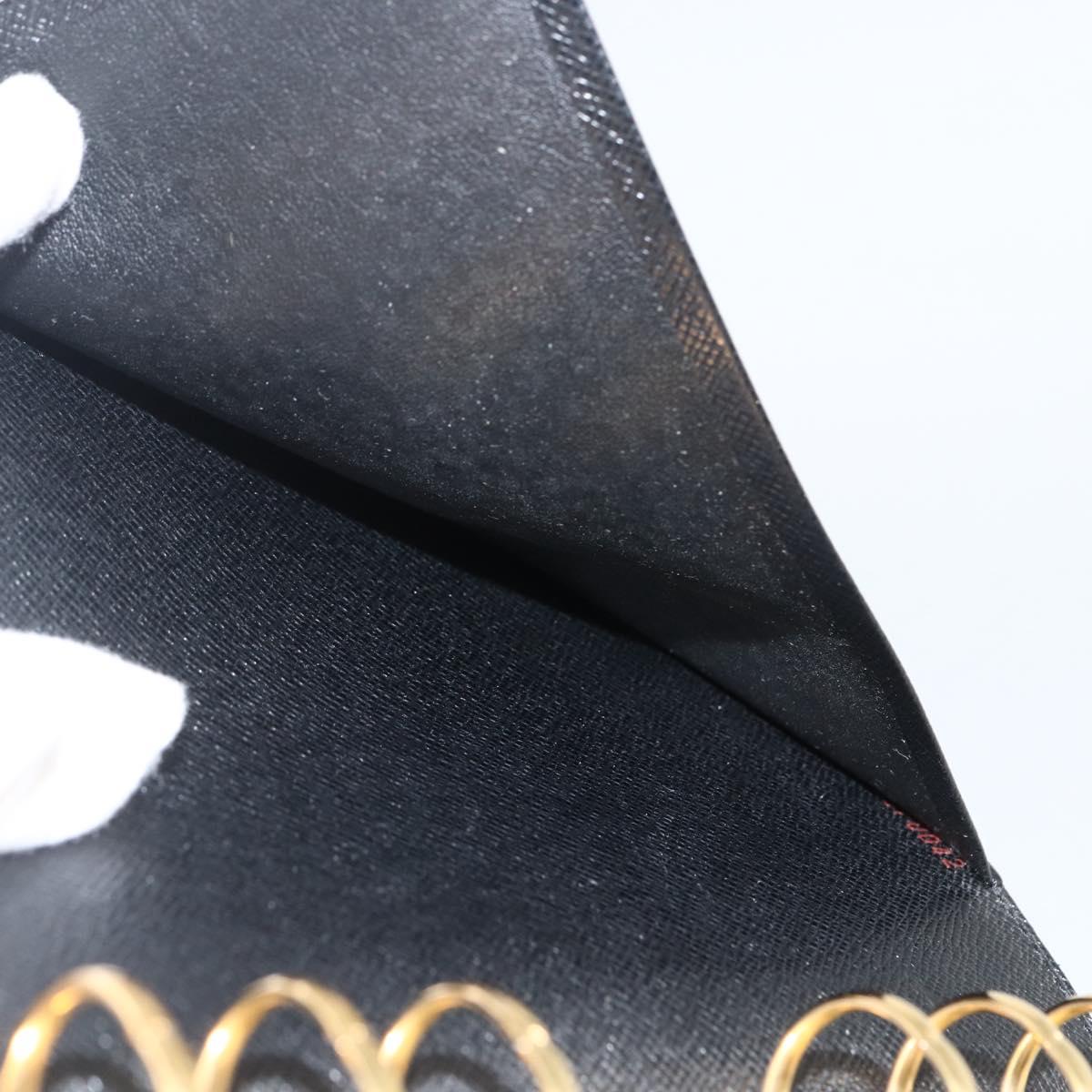 LOUIS VUITTON Epi Agenda MM Day Planner Cover Black R20042 LV Auth BA11325
