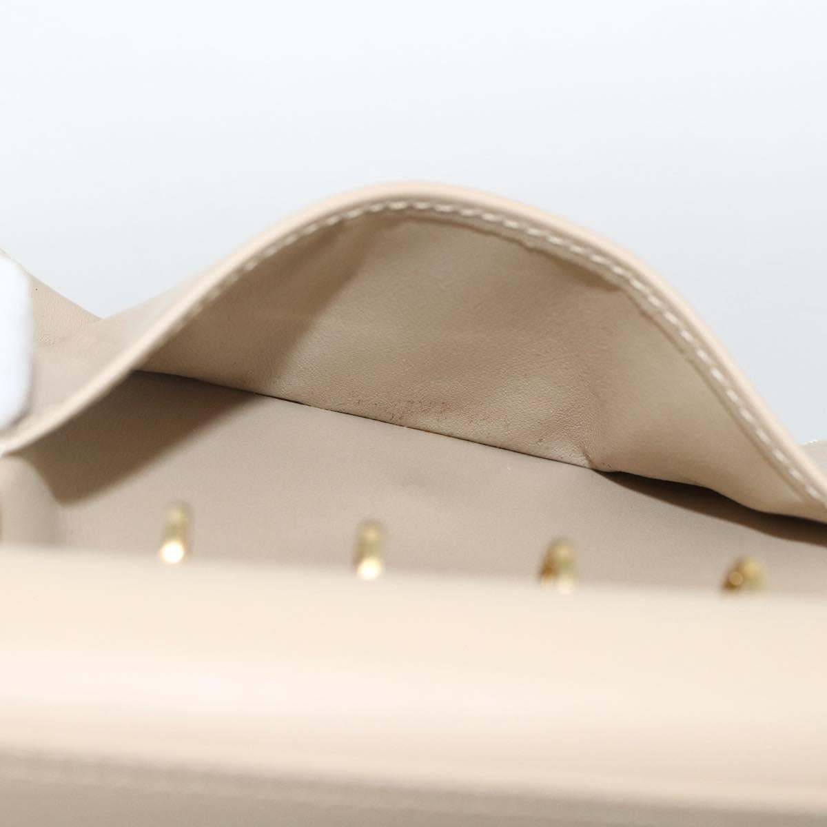 LOUIS VUITTON Vernis Agenda PM Day Planner Cover Beige R21001 LV Auth BA11326
