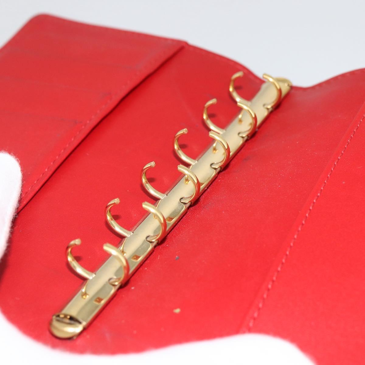 LOUIS VUITTON Vernis Agenda PM Day Planner Cover Rouge R21003 LV Auth BA11327