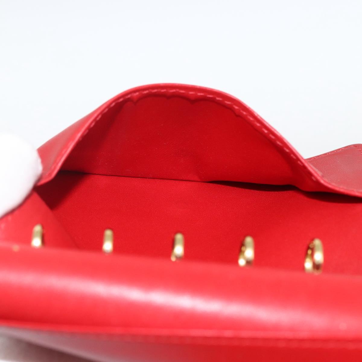 LOUIS VUITTON Vernis Agenda PM Day Planner Cover Rouge R21003 LV Auth BA11327