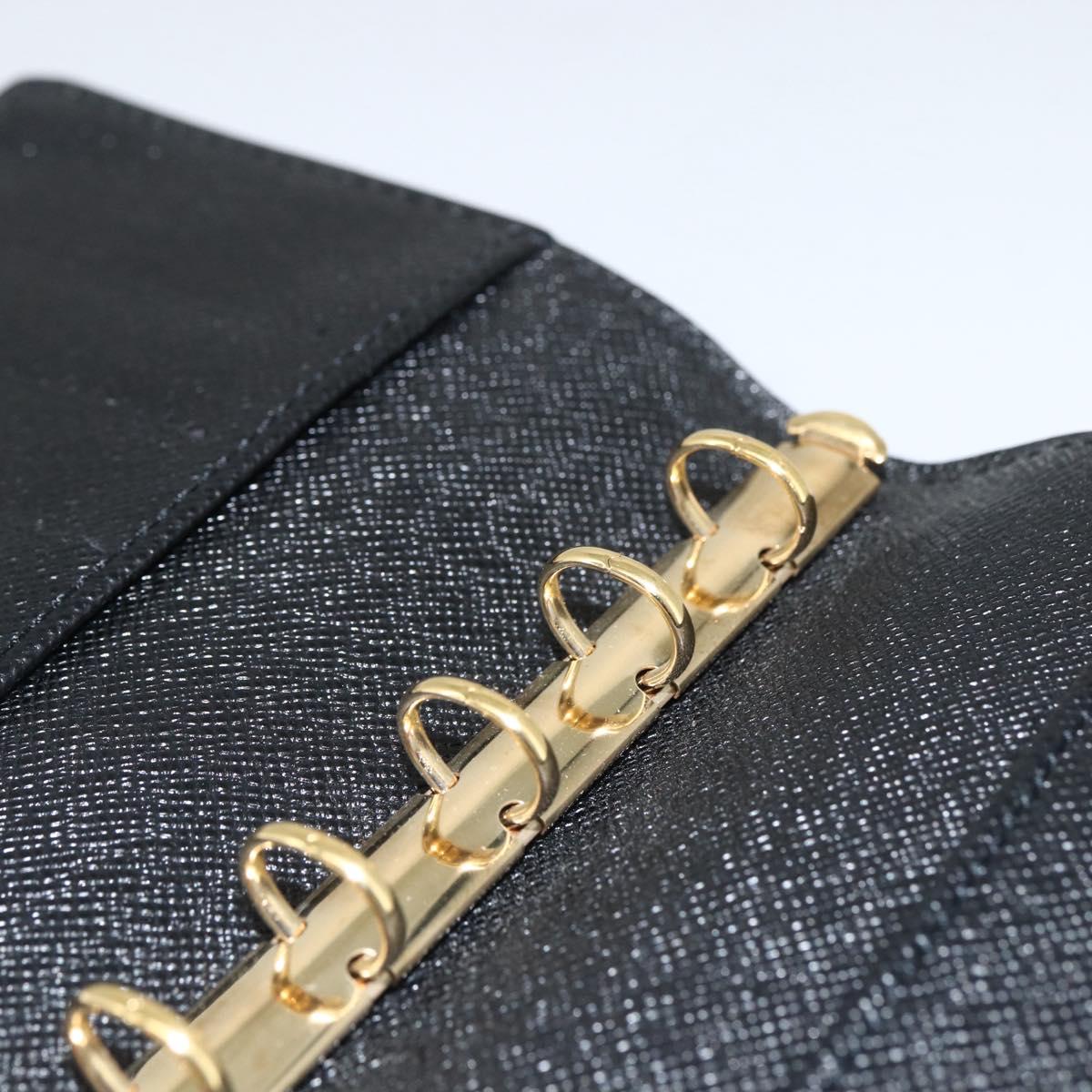 LOUIS VUITTON Epi Agenda PM Day Planner Cover Black R20092 LV Auth BA11329