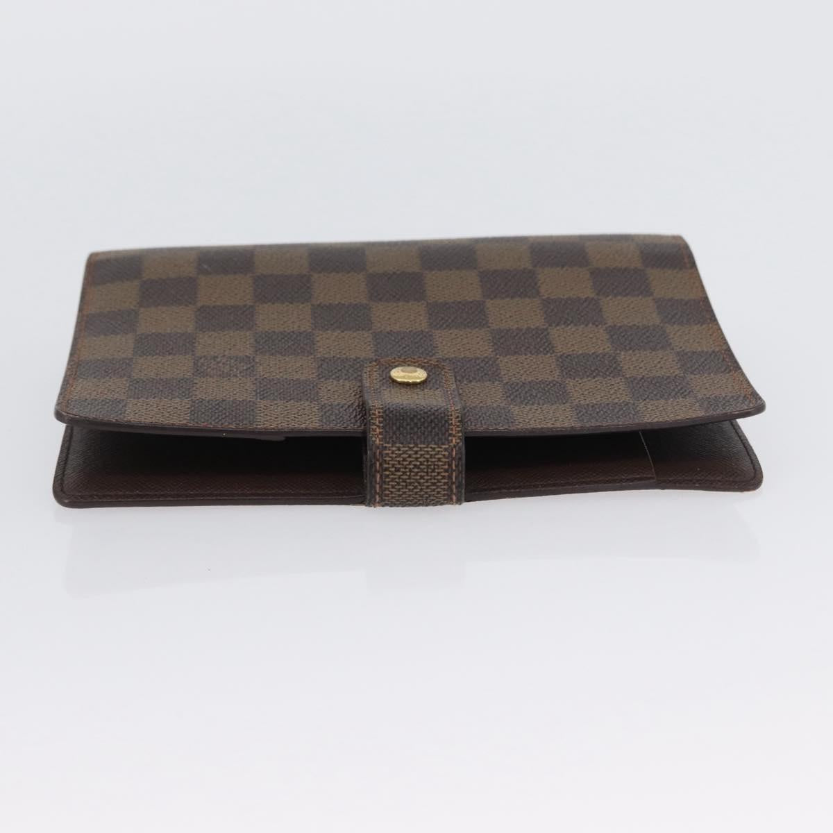 LOUIS VUITTON Damier Ebene Agenda MM Day Planner Cover R20240 LV Auth BA11331