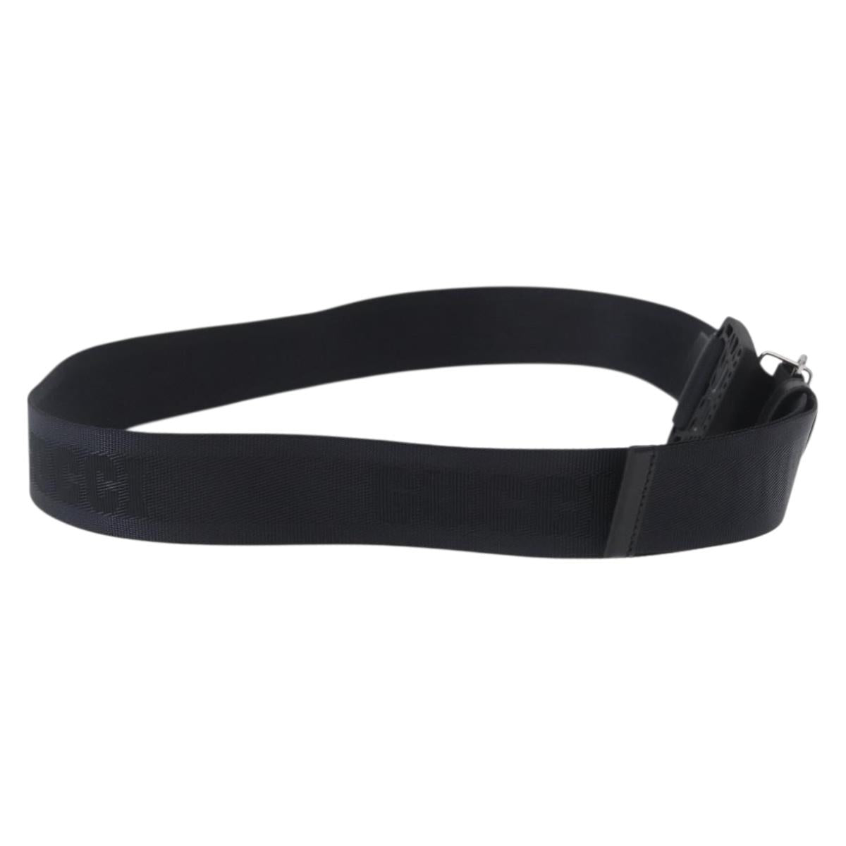 GUCCI Belt Nylon Black 778889 Auth BA11346V
