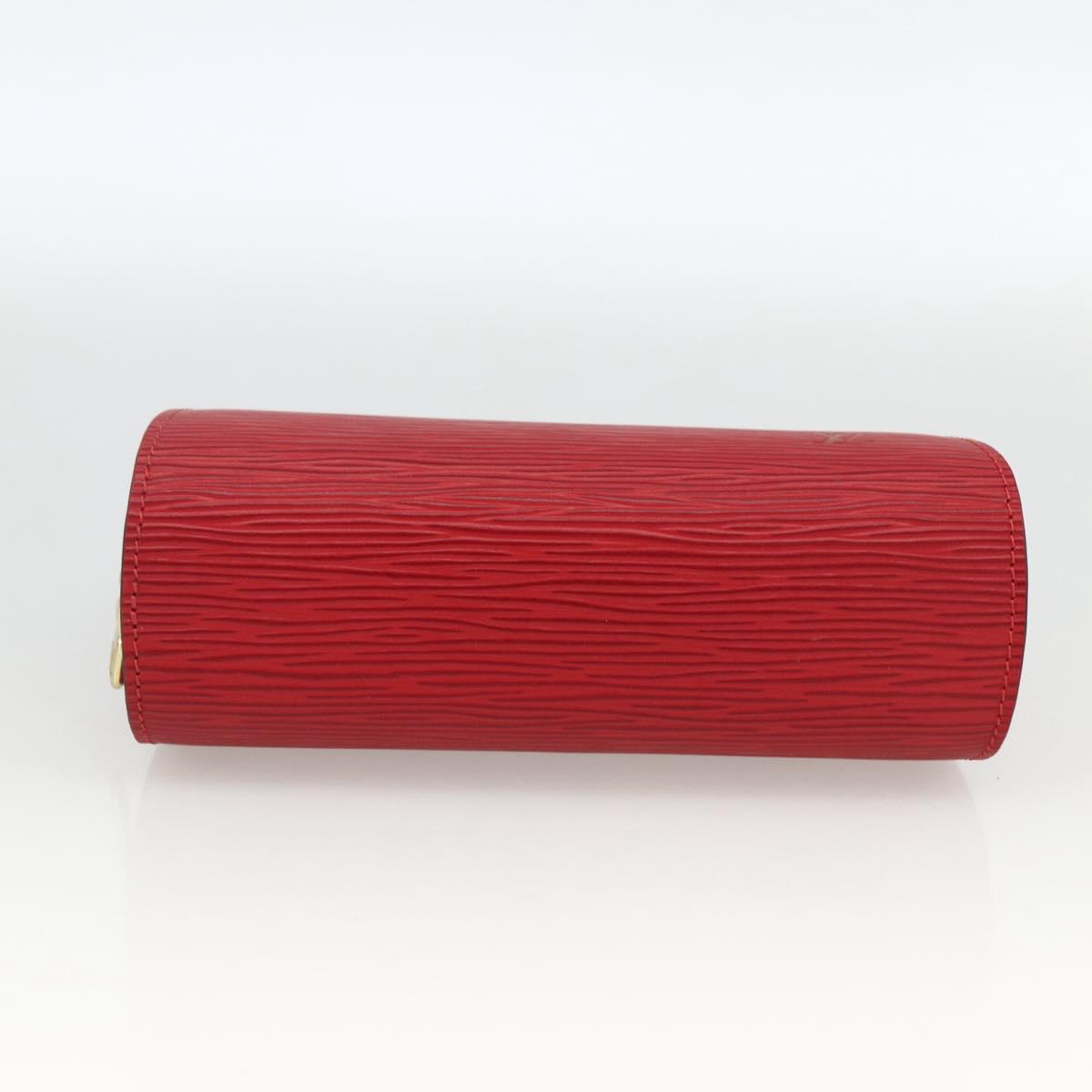 LOUIS VUITTON Epi Dauphine PM Pouch Castilian Red M48447 LV Auth BA11348