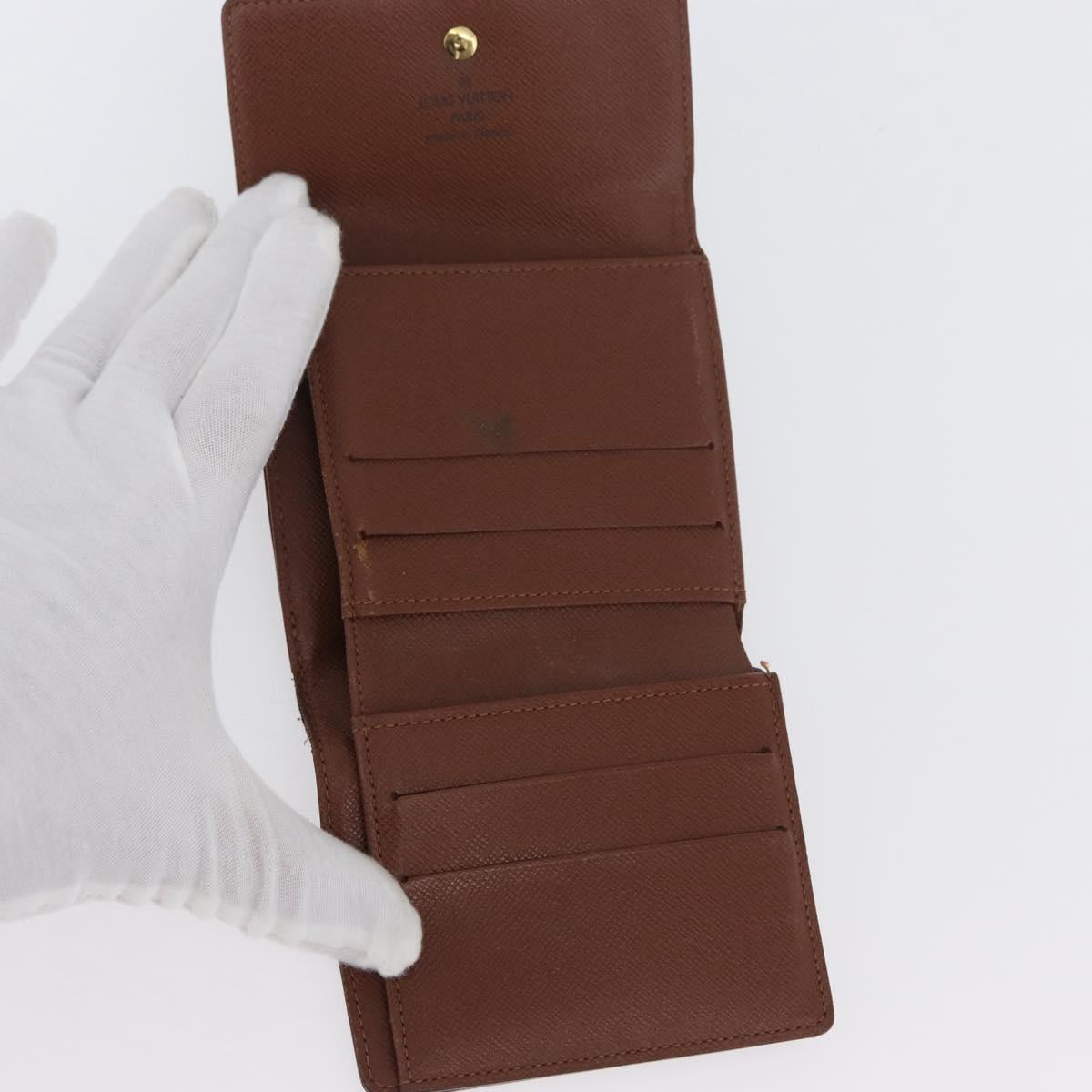 LOUIS VUITTON Monogram Wallet 2 Set LV Auth BA11350