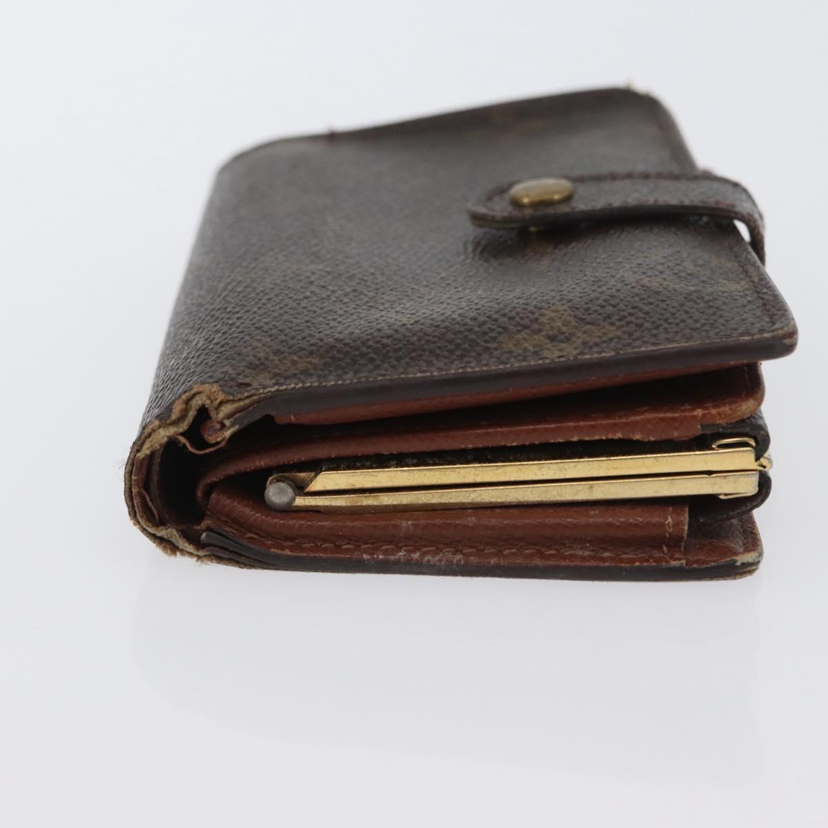 LOUIS VUITTON Monogram Wallet 2 Set LV Auth BA11350
