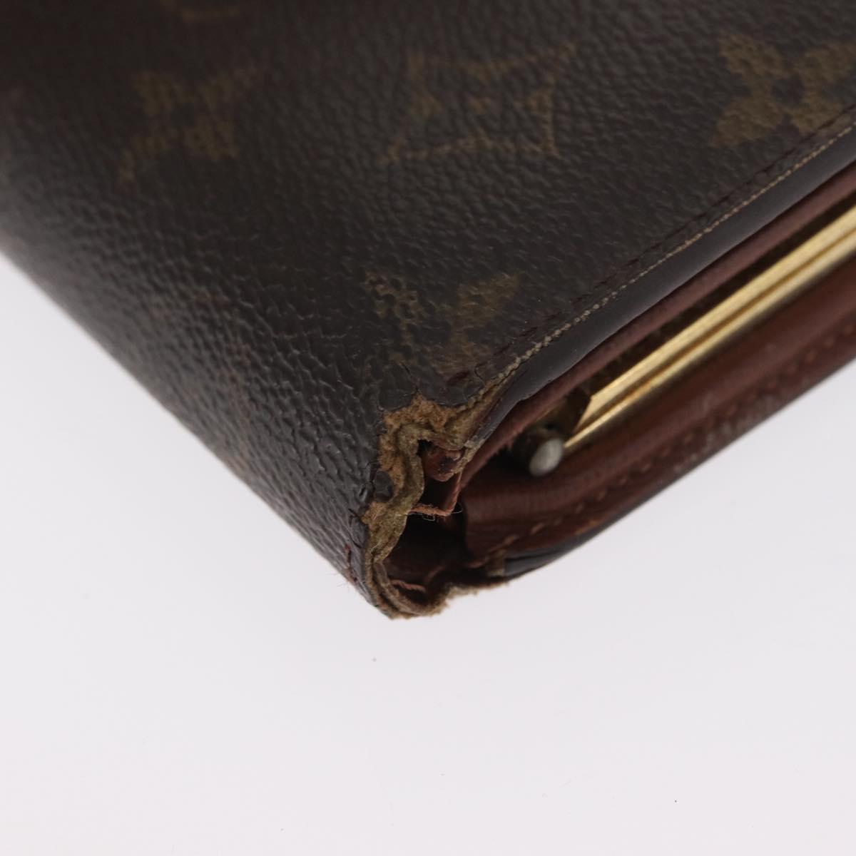 LOUIS VUITTON Monogram Wallet 2 Set LV Auth BA11350