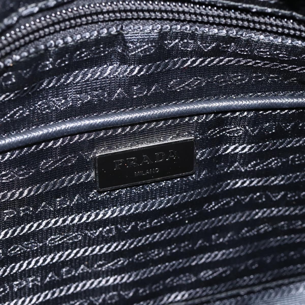PRADA Tote Bag Nylon 2way Multicolor Silver Auth BA11353A