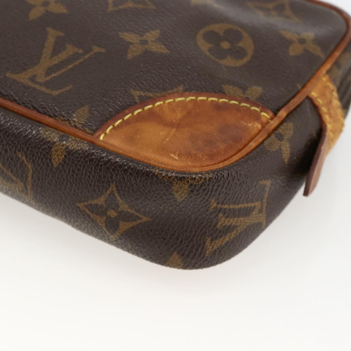 LOUIS VUITTON Monogram Marly Dragonne PM Clutch Bag M51827 LV Auth BA11355