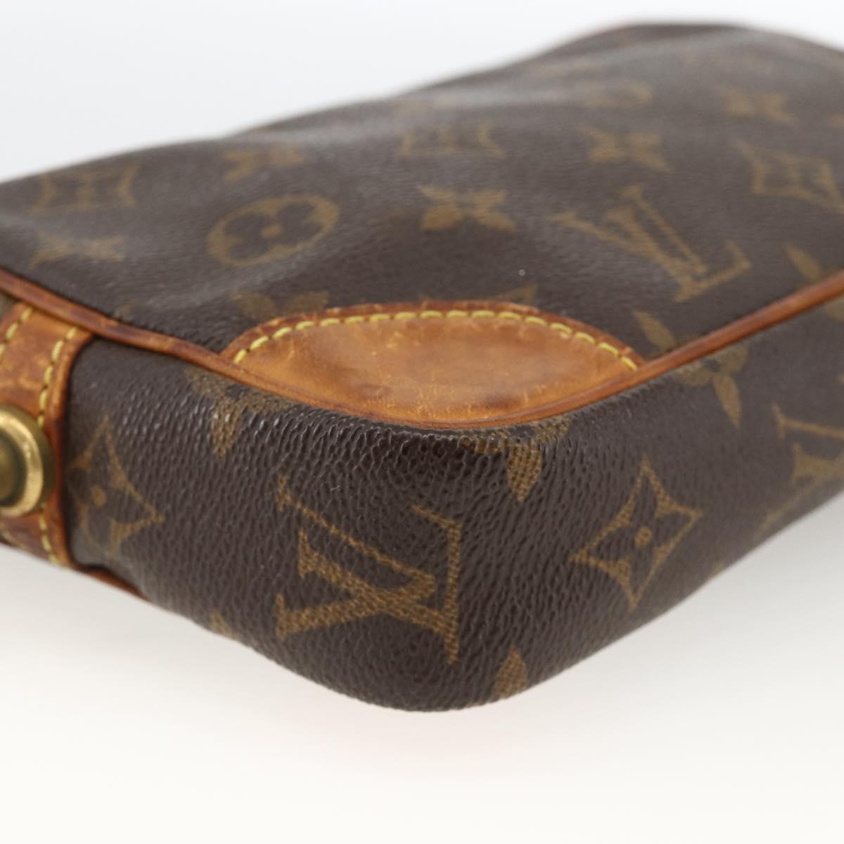 LOUIS VUITTON Monogram Marly Dragonne PM Clutch Bag M51827 LV Auth BA11355
