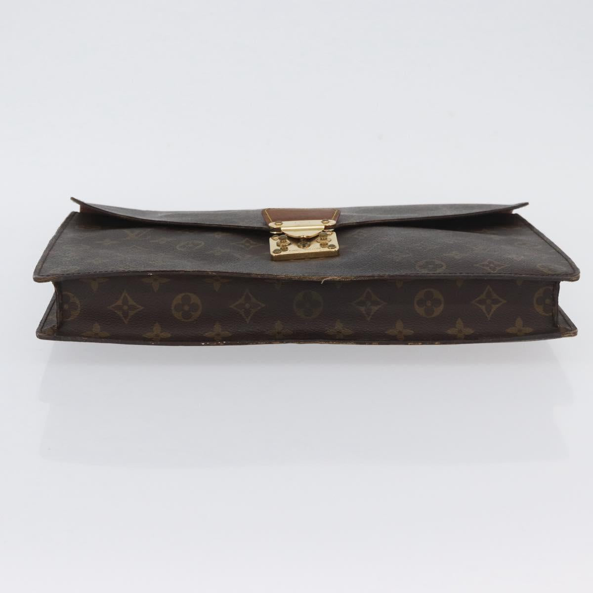 LOUIS VUITTON Monogram Porte Documents Senatur Briefcase M53335 LV Auth BA11356