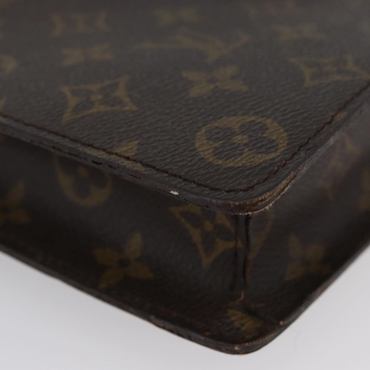 LOUIS VUITTON Monogram Porte Documents Senatur Briefcase M53335 LV Auth BA11356