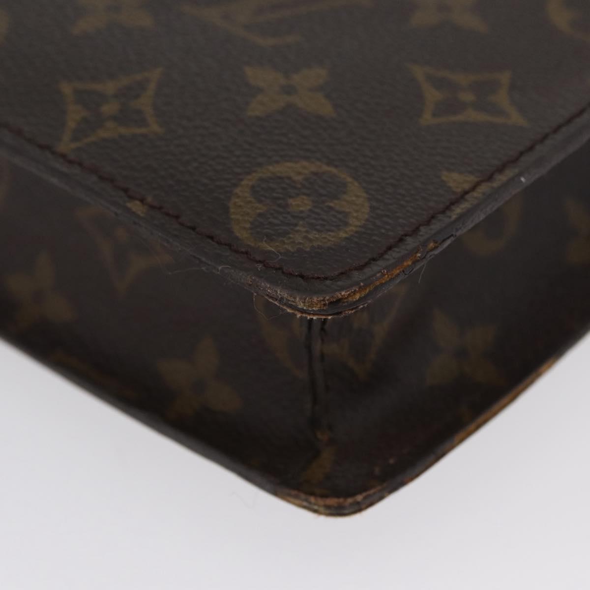 LOUIS VUITTON Monogram Porte Documents Senatur Briefcase M53335 LV Auth BA11356