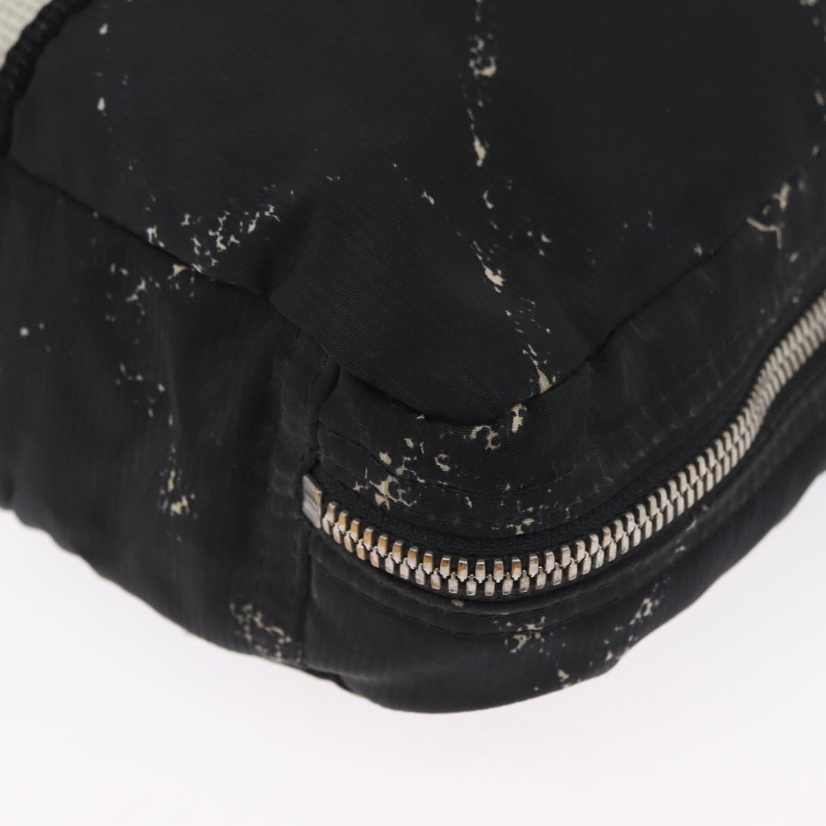 CHANEL New Travel Line Hand Bag Nylon Black CC Auth BA11357