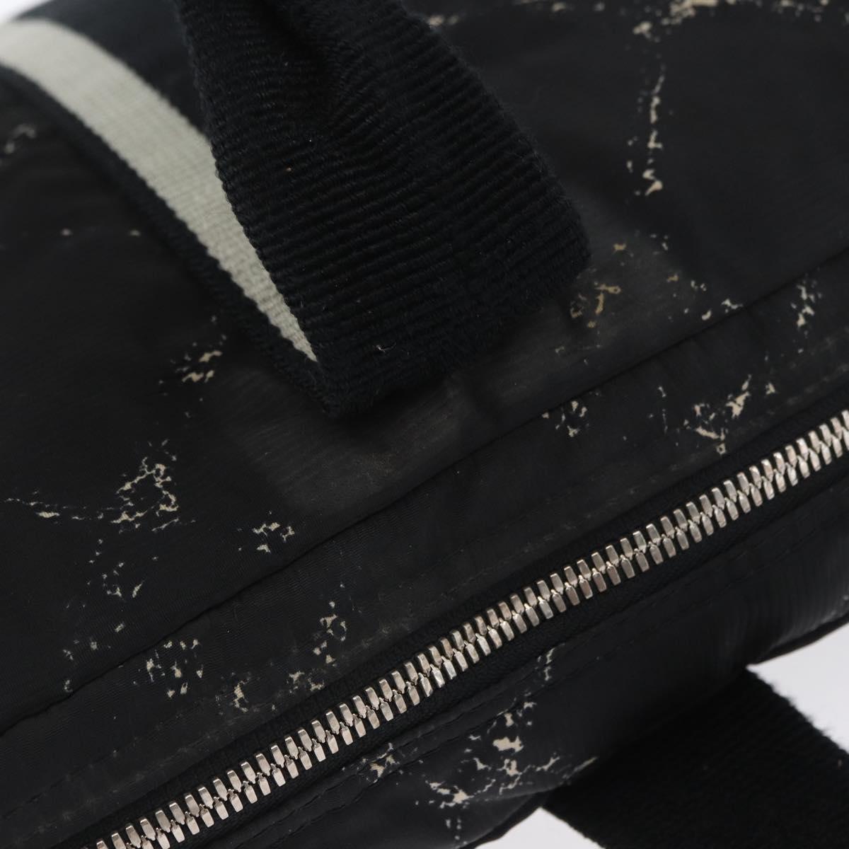 CHANEL New Travel Line Hand Bag Nylon Black CC Auth BA11357