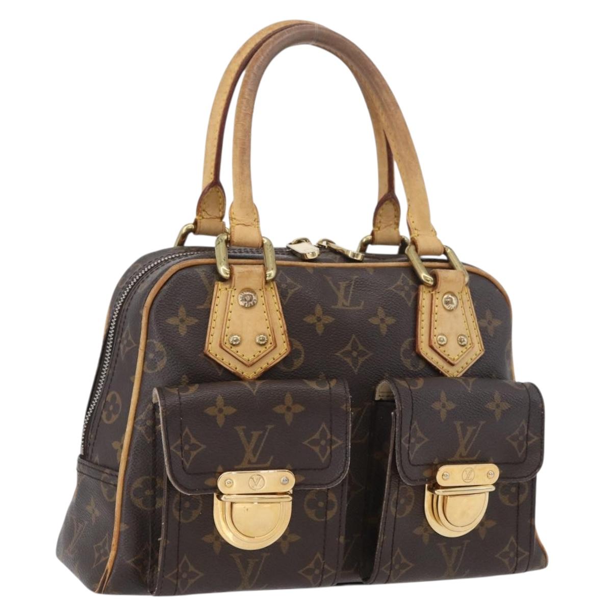 LOUIS VUITTON Monogram Manhattan PM Hand Bag M40026 LV Auth BA11364