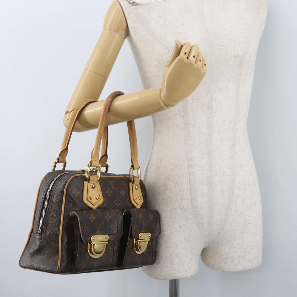 LOUIS VUITTON Monogram Manhattan PM Hand Bag M40026 LV Auth BA11364