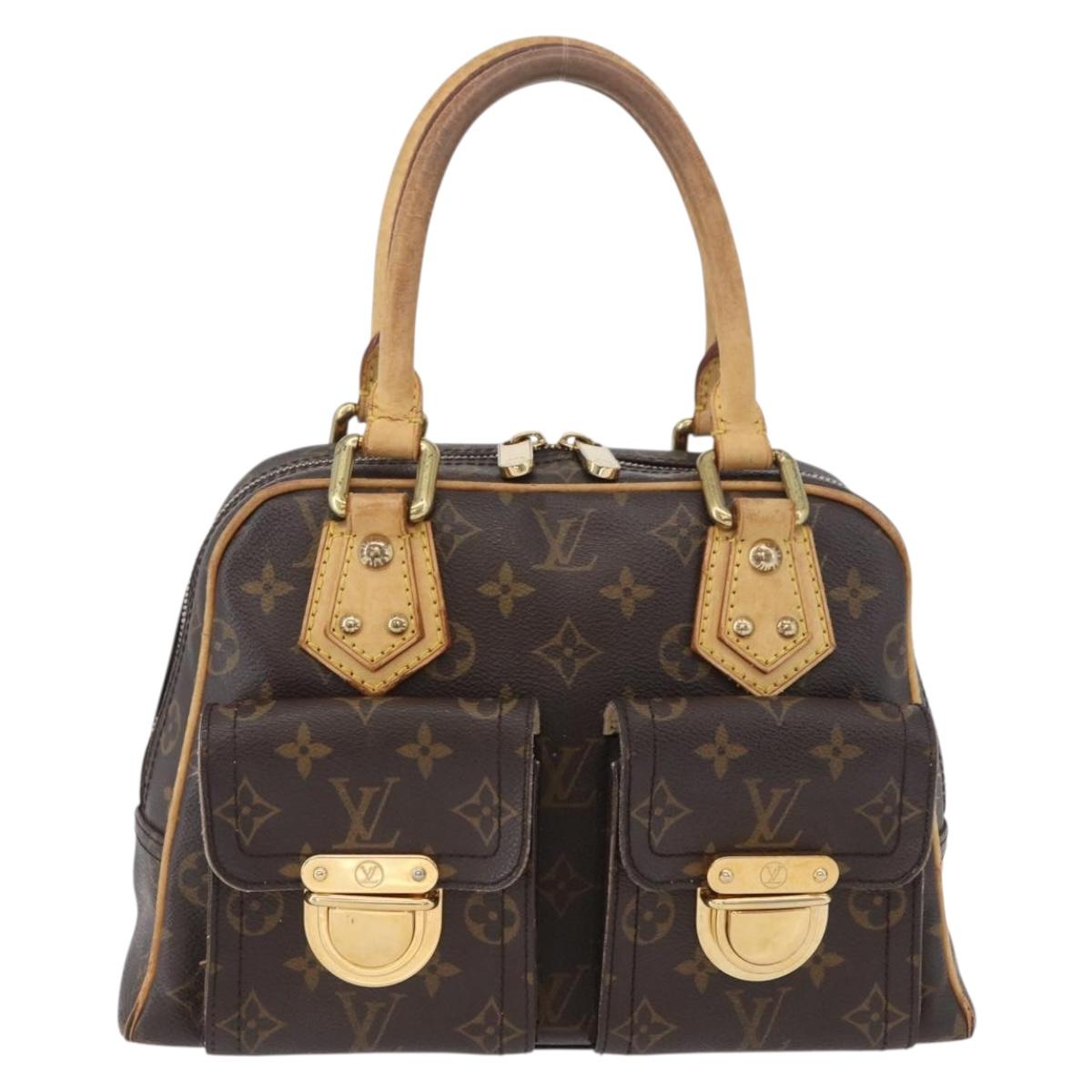 LOUIS VUITTON Monogram Manhattan PM Hand Bag M40026 LV Auth BA11364