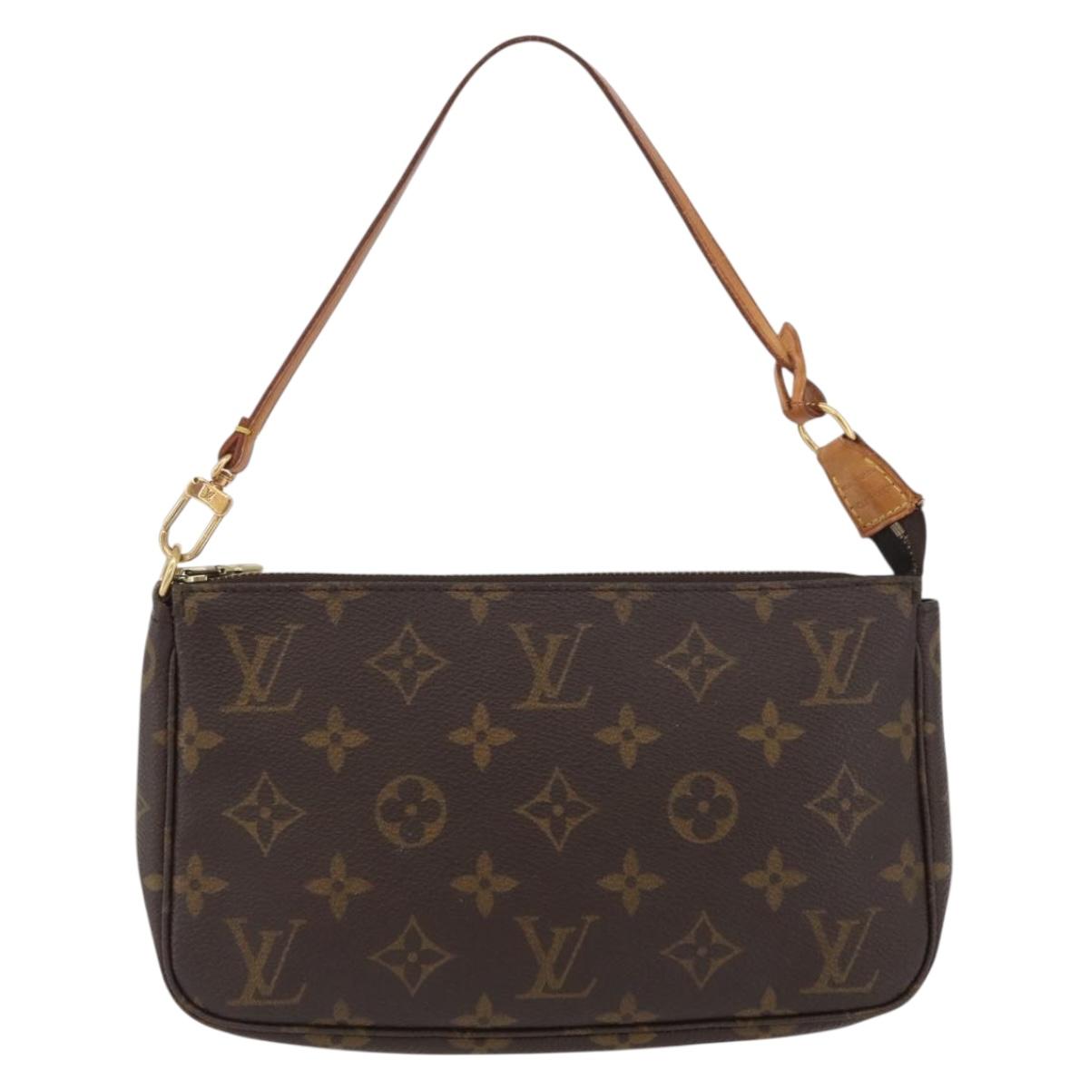 LOUIS VUITTON Monogram Pochette Accessoires Pouch M51980 LV Auth BA11365