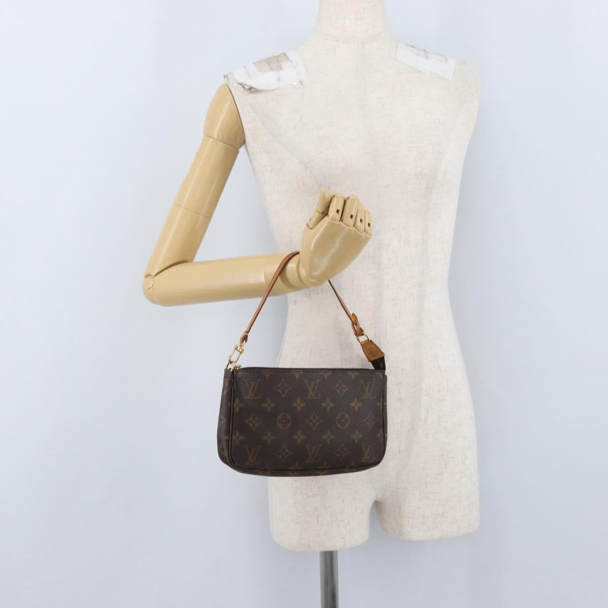 LOUIS VUITTON Monogram Pochette Accessoires Pouch M51980 LV Auth BA11365