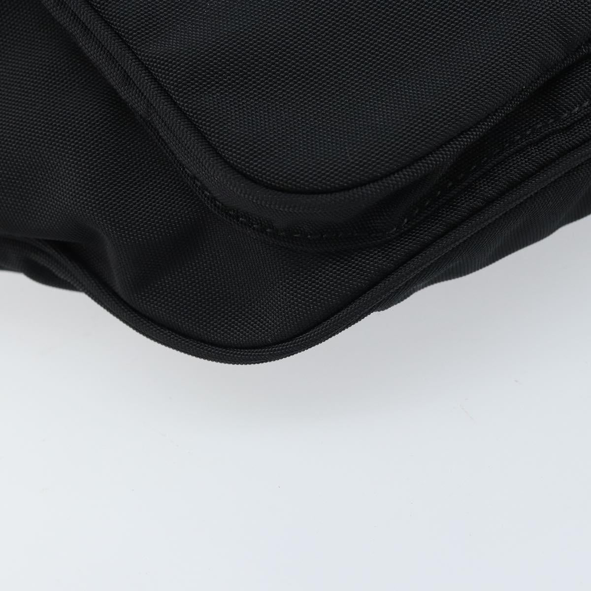 BALENCIAGA Body Bag Nylon Black 482389 Auth BA11367