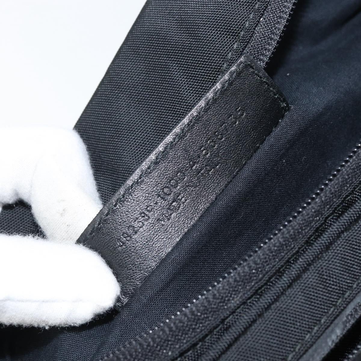 BALENCIAGA Body Bag Nylon Black 482389 Auth BA11367