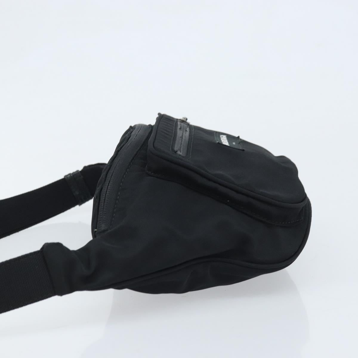 BALENCIAGA Body Bag Nylon Black 482389 Auth BA11367
