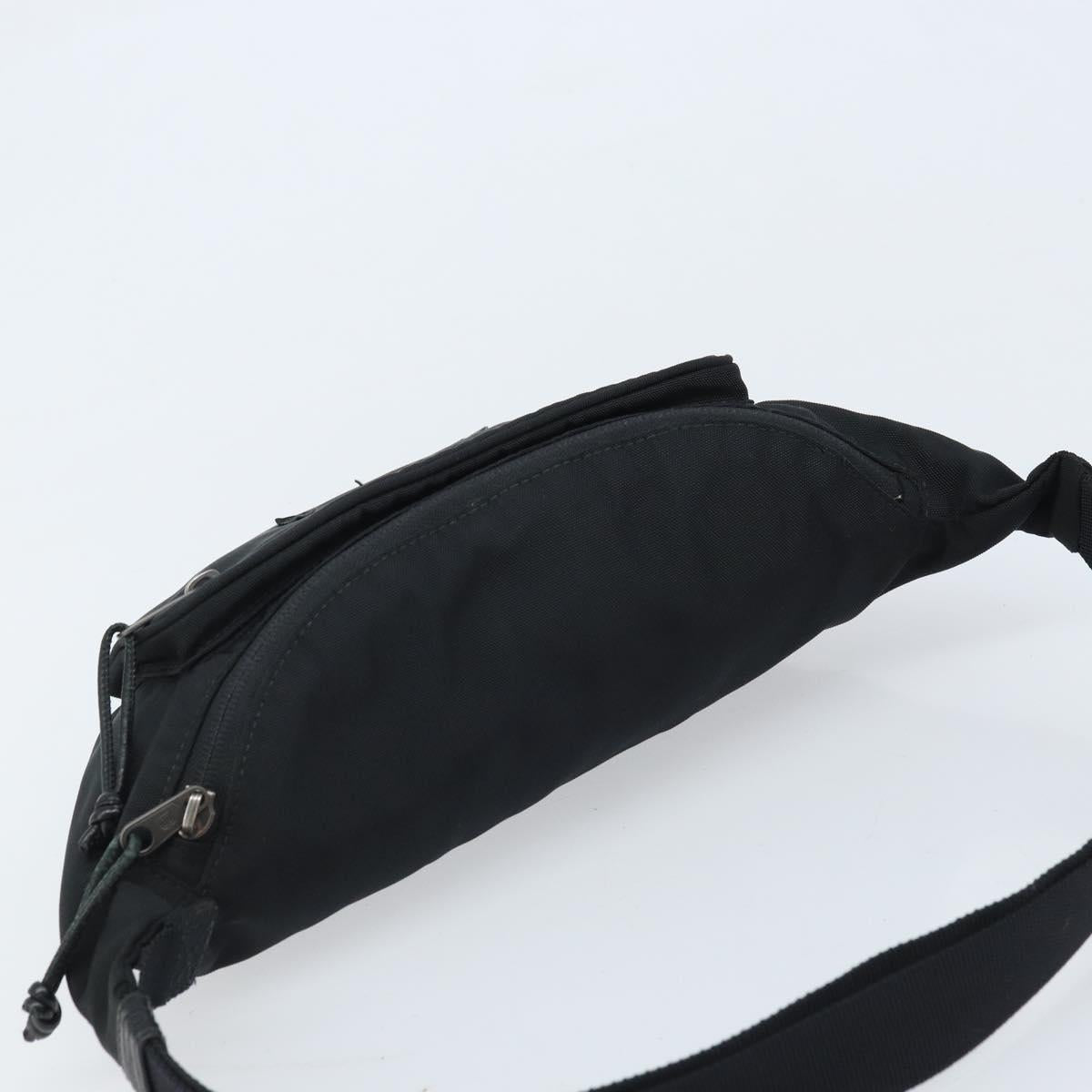 BALENCIAGA Body Bag Nylon Black 482389 Auth BA11367