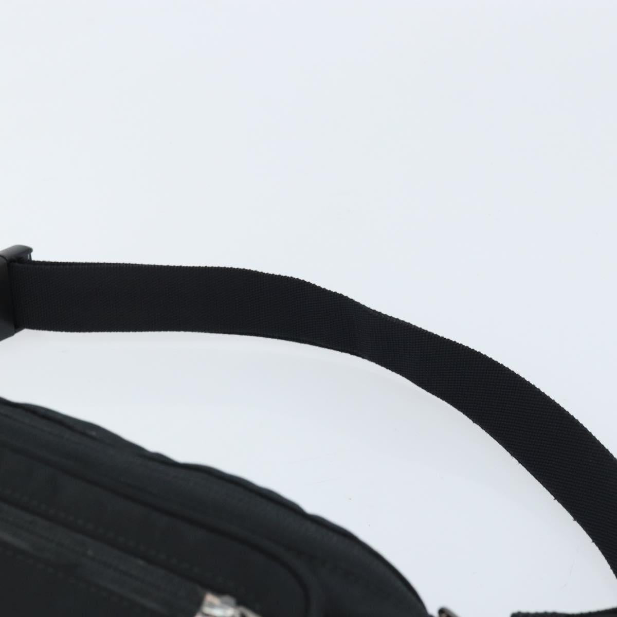 BALENCIAGA Body Bag Nylon Black 482389 Auth BA11367